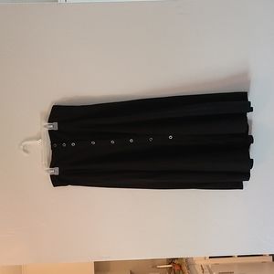 Forever21 black midi skirt size S